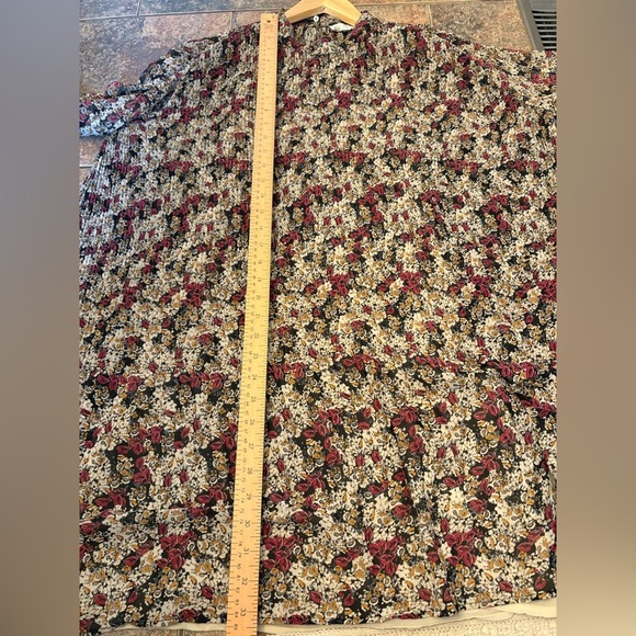 Zara basic dress size M fine pleated chiffon flare sleeve mini - Picture 7 of 12